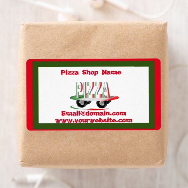 Pizza service,red green ,personalized   (Insitu)