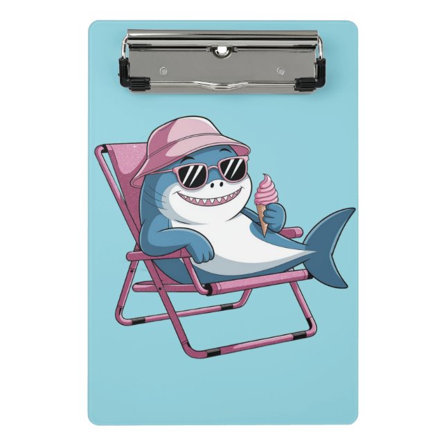 Pizza shark Mini Clipboard (Front)