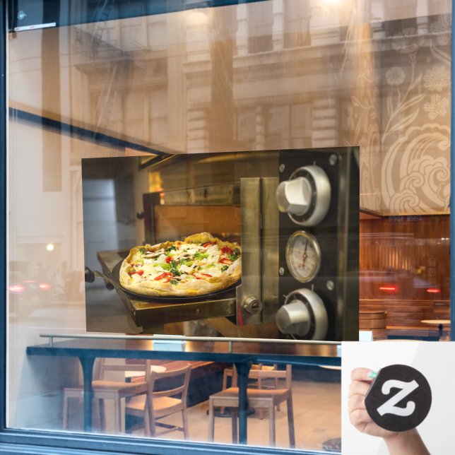Pizza Shop Pizza Oven Cook Italian Pizzeria (Cafe Window)