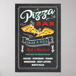 Pizza Slice Bar Party Sign