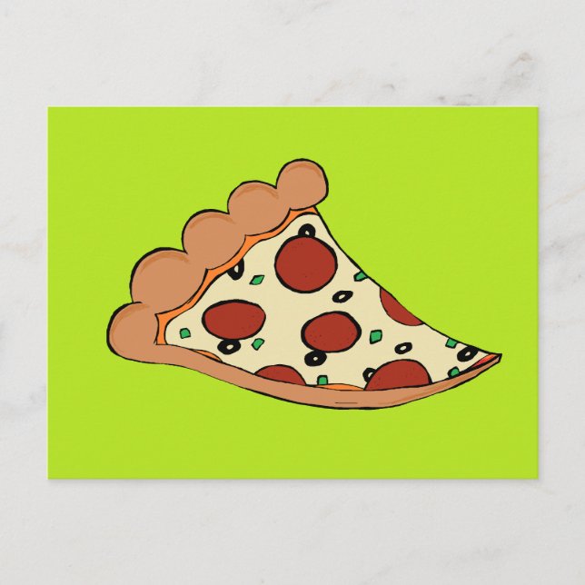 Pizza slice design postcard (Front)