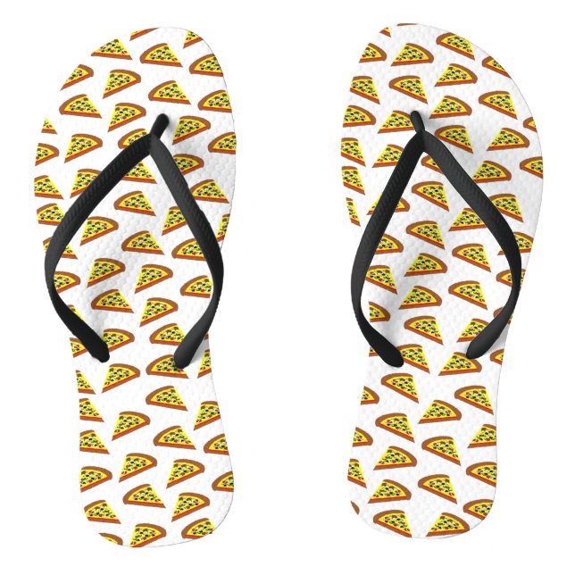 Pizza Slice Design Thongs (Footbed)