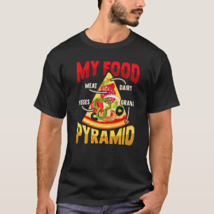 Pizza Slice Food Pyramid For A Pizza Lover T-Shirt