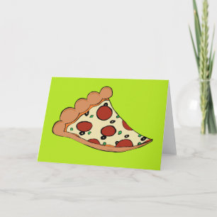 pizza slice greeting card