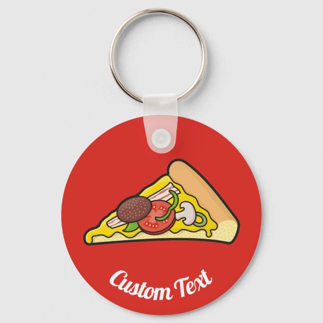 Pizza Slice Keychain (Front)