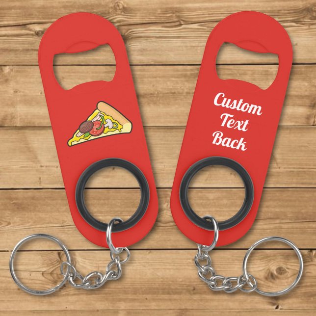 Pizza slice keychain bottle opener (Creator Uploaded)