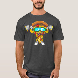 Pizza Slice Making Squats, Bodybuilding Fitness Gy T-Shirt