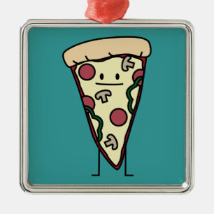 Pizza Slice Metal Ornament