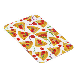 Pizza Slice Pattern Magnet