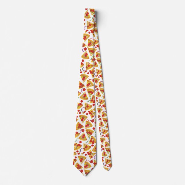 Pizza Slice Pattern Tie (Front)