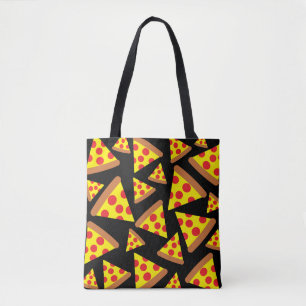 Pizza slice pattern  tote bag