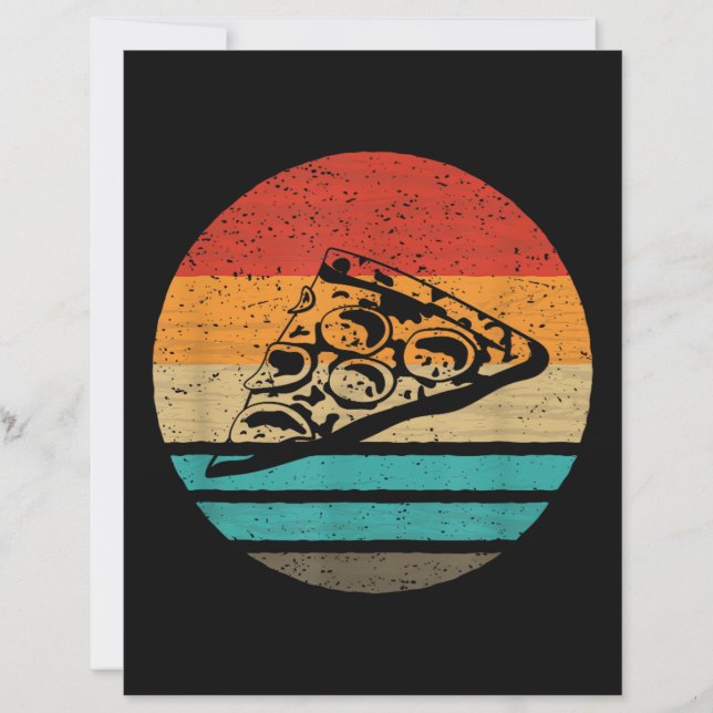 Pizza Slice Retro Style Vintage (Front)