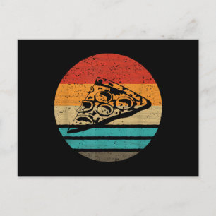 Pizza Slice Retro Style Vintage Postcard