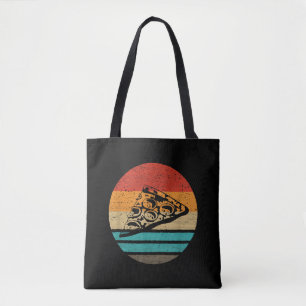 Pizza Slice Retro Style Vintage Tote Bag