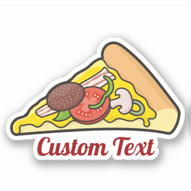 Pizza Slice Sticker (Front)