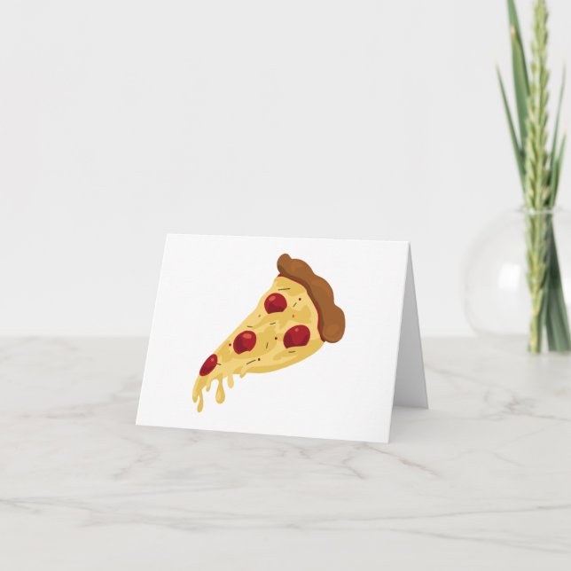 Pizza Slice Thank You Card (Front)