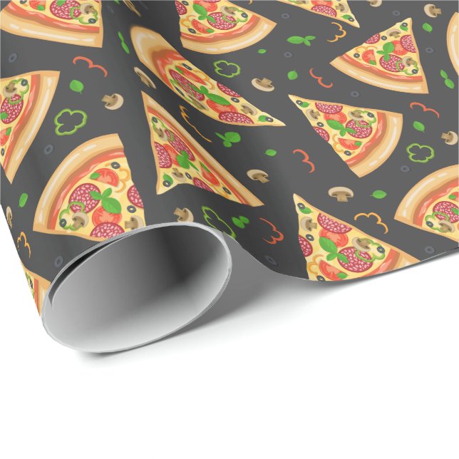 Pizza slices background wrapping paper (Roll Corner)