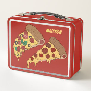 Pizza Slices custom name lunch box