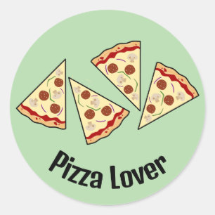 Pizza Slices Design  Classic Round Sticker