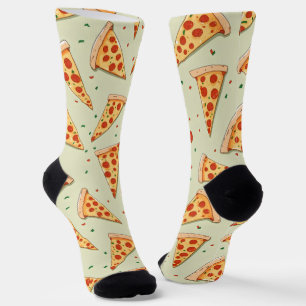 Pizza Slices Pattern Socks