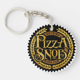 Pizza Snob - funny pizza lover Key Ring