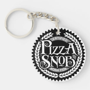 Pizza Snob - funny pizza lover Key Ring