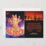 Pizza space cat invitation<br><div class="desc">cat cats puppy animal , kittens pet kitten kitty,  meow feline tabby orange , space pizza cute fast,   food beautiful cosmos nature,  science sky galaxy cat,  cats puppy animal kittens,  pet kitten kitty , meow feline tabby</div>