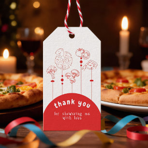 Pizza Special Delivery Baby Shower Gift Tags