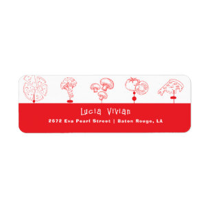 Pizza Special Delivery Return Address Label