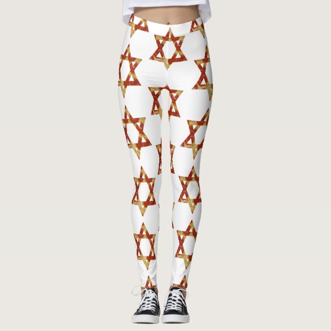 pizza star of david leggings (Front)
