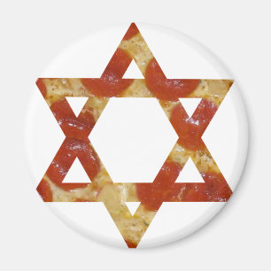 pizza star of david magnet