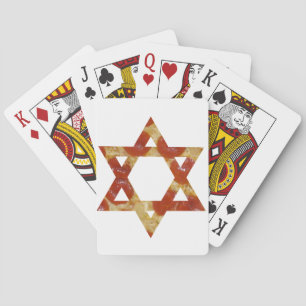 pizza star of david playing cards