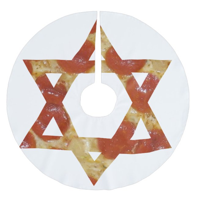 pizza star of david tree skirt (Front)