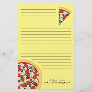 Pizza Supreme Combo Cute Kids Food Stationery