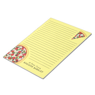 Pizza Supreme Combo Cute Kids Stationary Notepad