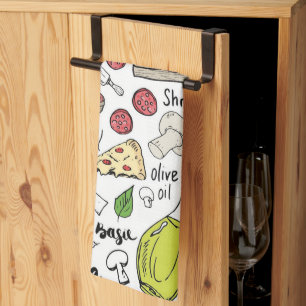 Pizza tea towel