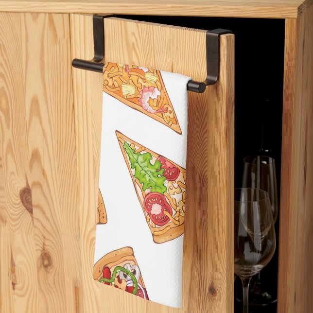 Pizza  tea towel (Thirds Fold)