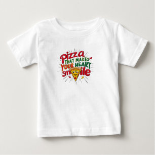 Pizza That Makes Your Heart Smile T-Shirt Fun