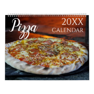 Pizza Themed 2026 Wall Calendar Gift Pizzeria