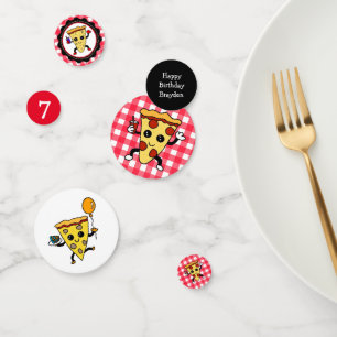 Pizza Themed Birthday Party Personalised Confetti