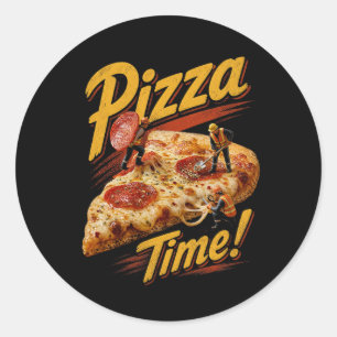 Pizza Time! Classic Round Sticker