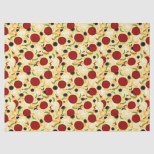 Pizza Toppings Pattern Tissue Paper