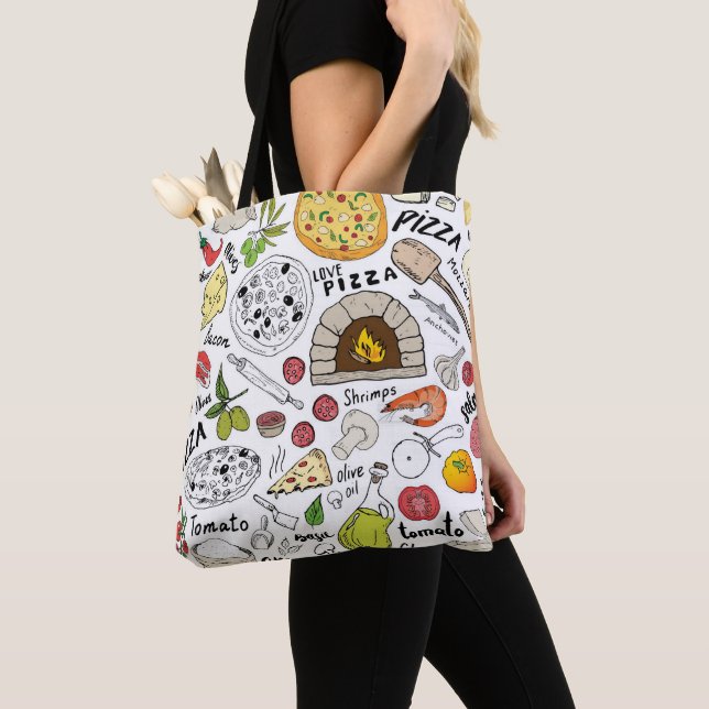 Pizza  tote bag (Close Up)