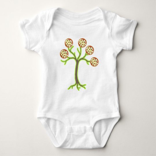 pizza tree baby bodysuit