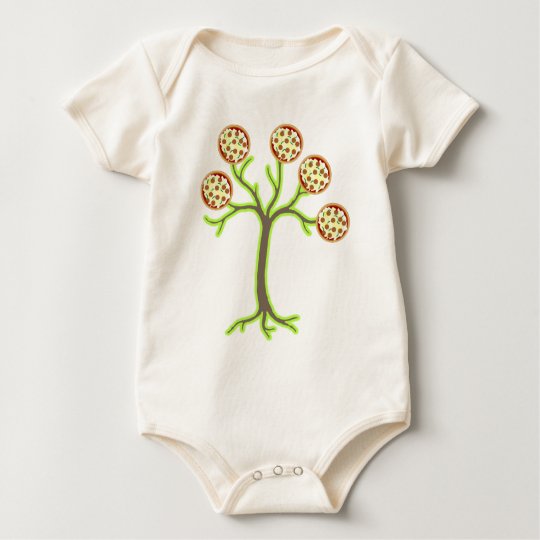 pizza tree baby bodysuit
