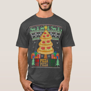 Pizza Tree Xmas Food Present Christmas Pizza Tree T-Shirt