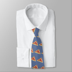 Pizza Triangle - Custom Background Colour - Tie