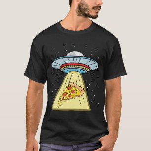 Pizza Ufo Abduction Pizza Lover T-Shirt