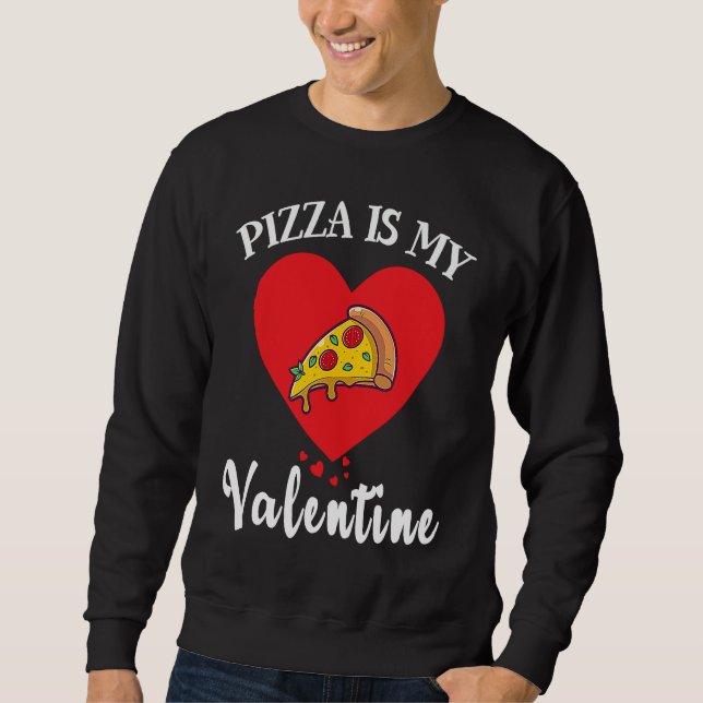 Pizza Valentines Day Heart Apparel Toddler Boys Gi Sweatshirt (Front)