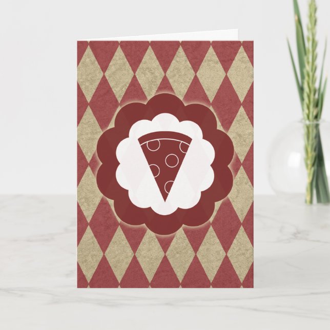 pizza vintage invitation (Front)